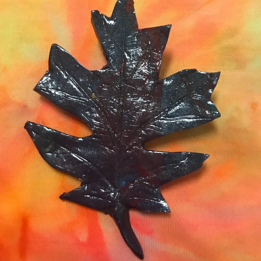 Leaf Pendant Rare Unique Vintage One of a Kind Handmade Brooch/Pin/Pendant